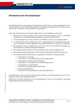 Merkblatt 09 Brandschtz bei Veranstaltungen »(PDF, 80