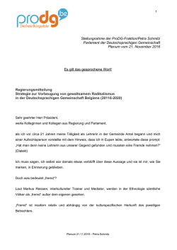 Stellungnahme von Petra Schmitz
