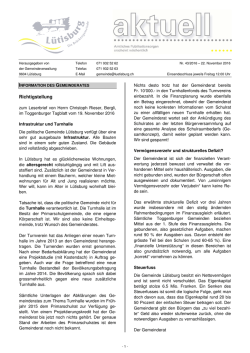 Richtigstellung - Gemeinde L&uuml;tisburg