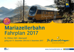 Mariazellerbahn Fahrplan 2016
