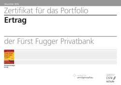 FFPB Depot Ertrag - Fürst Fugger Privatbank