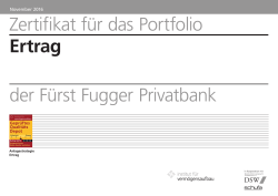 FFPB Depot Ertrag - F&uuml;rst Fugger Privatbank