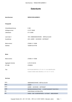 Datenkarte - Motor-Talk