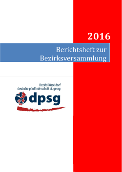 Berichtsheft BV 2016