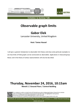 Observable graph limits