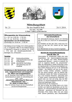 Mitteilungsblatt - in der Stadt Oberndorf am Neckar
