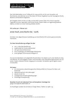 einen Koch, eine K&ouml;chin 80 - 100%