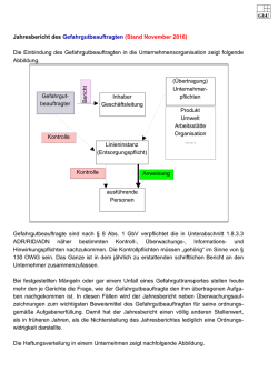 Jahresbericht des Gefahrgutbeauftragten (Stand November 2016