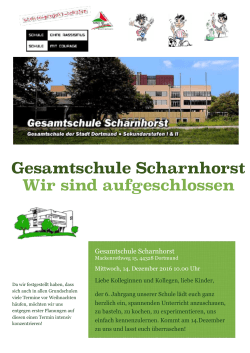 Gesamtschule Scharnhorst Wir sind aufgeschlossen