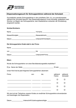 Disp Schnupperlehre