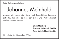 Johannes Meinhold - Mannheimer Morgen