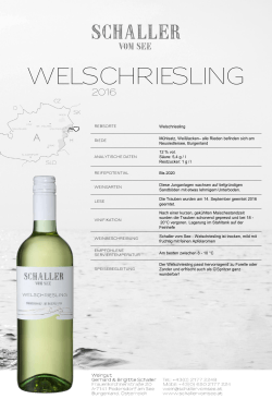 welschriesling - Weingut Schaller vom See,Podersdorf