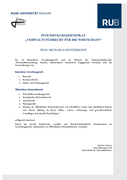 intensivkurszertifikat - Ruhr
