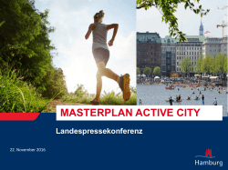 Präsentation Masterplan Active City