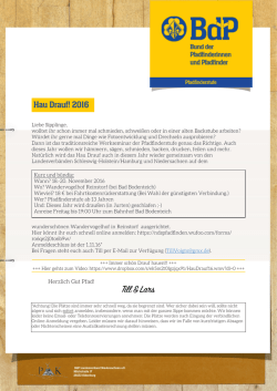 Hau Drauf 2016 CD-Online - Willkommen auf nds.meinBdP!