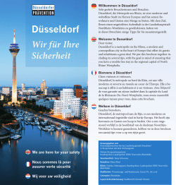 D&uuml;sseldorf - wir f&uuml;r Ihre Sicherheit