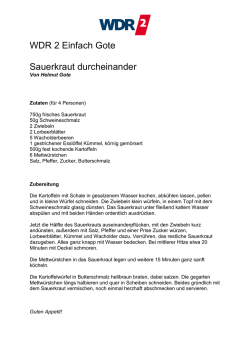 Sauerkraut durcheinander