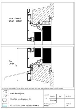 Haut - lateral Oben - seitlich Bas Unten - Clara Fenster AG