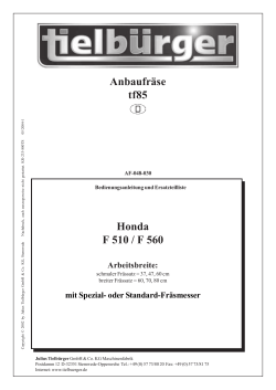 Anbaufraesen-Einachser AF-048-030TS