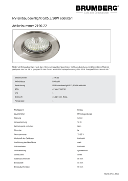 NV-Einbaudownlight GX5,3/50W edelstahl
