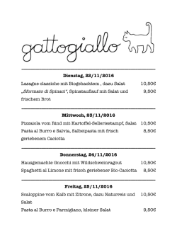 Dienstag, 22/11/2016