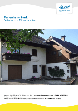 Ferienhaus Zankl in Millstatt am See