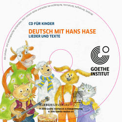 CD für Kinder – Etikett  - Goethe