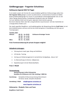 Informationen  - Fraganter Schutzhaus