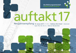 Die Wohnungswirtschaft Niedersachsen Bremen