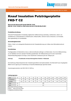 Knauf Insulation Putzträgerplatte FKD