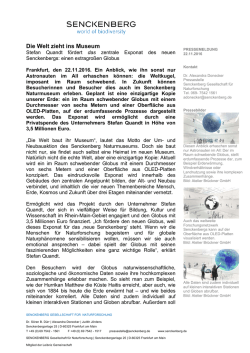 Die Welt zieht ins Museum