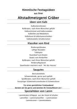 Himmlische Festtagsideen 2016 - altstadtmetzgerei
