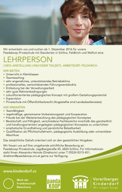 LehrPerSon - rheintaljob.at