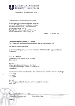 Katholische Universität Eichstätt