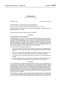 Drs. 17/6941 - Nieders&auml;chsischer Landtag