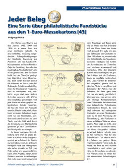 Jeder Beleg - Bund deutscher Philatelisten eV (BDPh)
