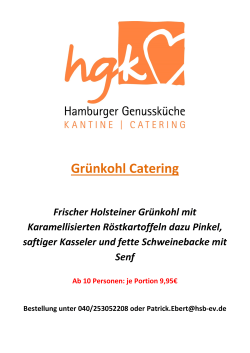 Grünkohl Catering