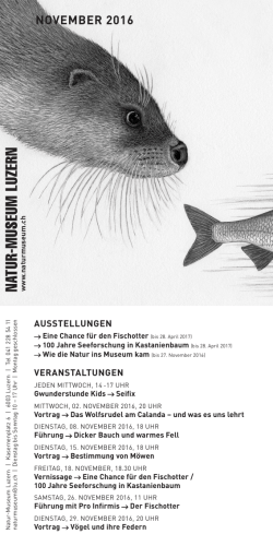 november 2016 - Naturmuseum Luzern