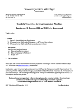 Botschaft - Wileroltigen