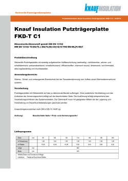 Knauf Insulation Putzträgerplatte FKD