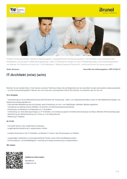 IT-Architekt (m/w) Job in Hannover