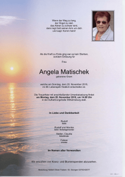 Angela Matischek, Wilhelmsburg, 20.11.2016