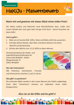 HaKiJu - Malwettbewerb - Universit&auml;t Bielefeld