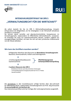 Intensivkurszertifikat Info - Ruhr