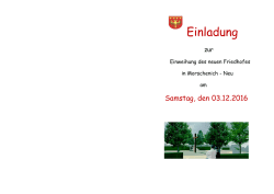 Einladung - Gemeinde Merzenich