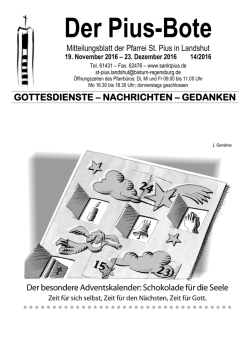 Hl. Messe - der Pfarrei St. Pius
