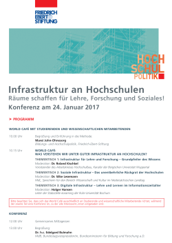 Infrastruktur an Hochschulen - Friedrich-Ebert