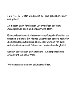 1,2,3,4,... 10 . Jetzt wird nicht zu Haus geblieben, lasst uns gehen! In