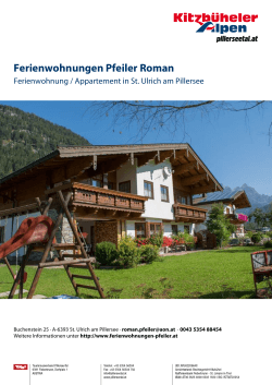 Ferienwohnungen Pfeiler Roman in St. Ulrich am Pillersee