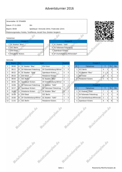 Druckansicht - MeinTurnierplan.de
